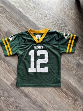 Green Bay Packers Kids Jersey Shirt - #12 - Aaron Rogers - Youth Medium
